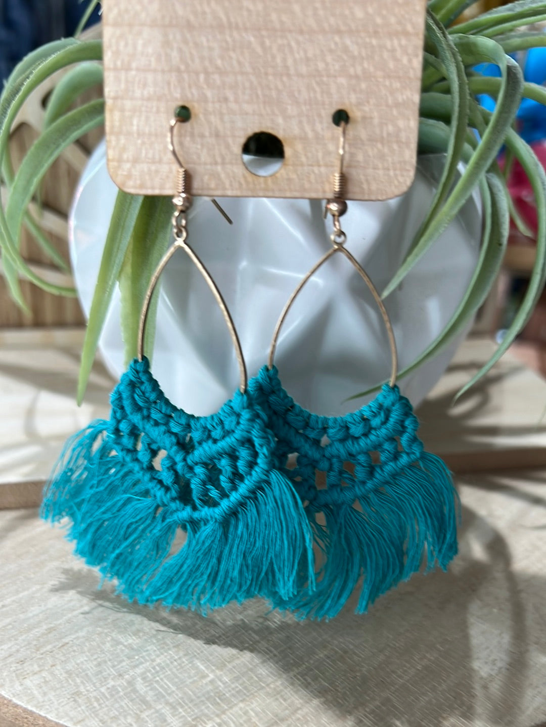 Turquoise Rope Earrings